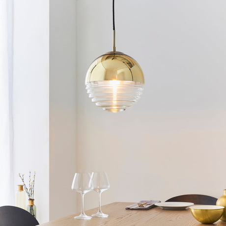 Endon Paloma Pendant Gold –  from Amos Lighting + Home