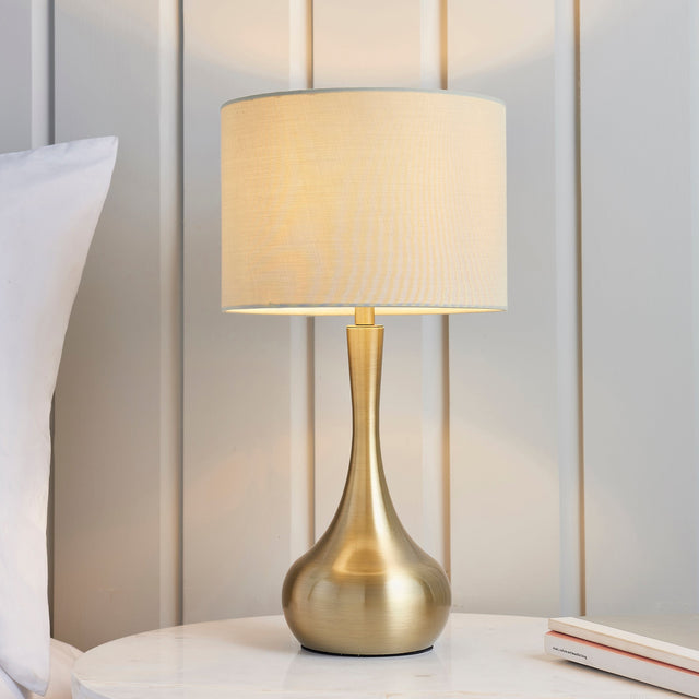 Endon Piccadilly Touch Table Lamp Brass –  from Amos Lighting + Home