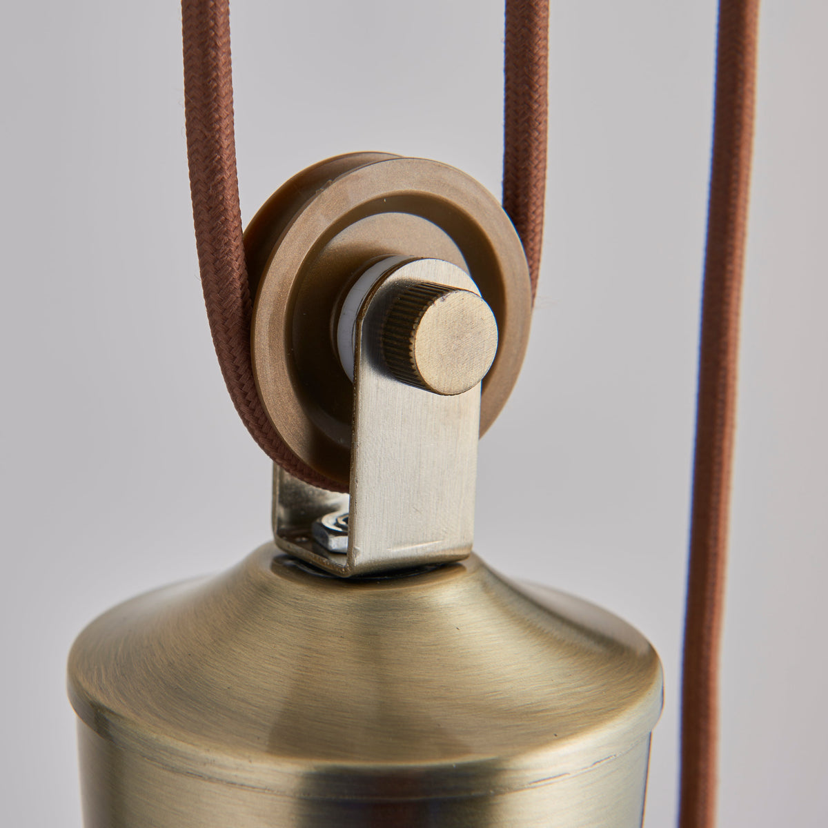Endon Riga Endon Polka Rise & Fall Pendant Antique Brass – Amos Lighting + Home