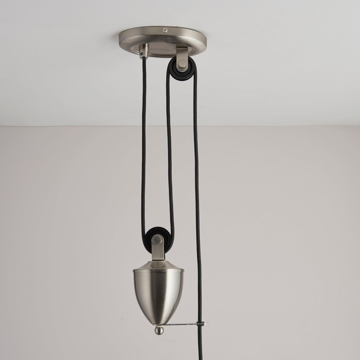 Endon Polka Rise & Fall Pendant Satin Nickel –  from Amos Lighting + Home