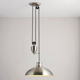 Endon Polka Rise & Fall Pendant Satin Nickel –  from Amos Lighting + Home