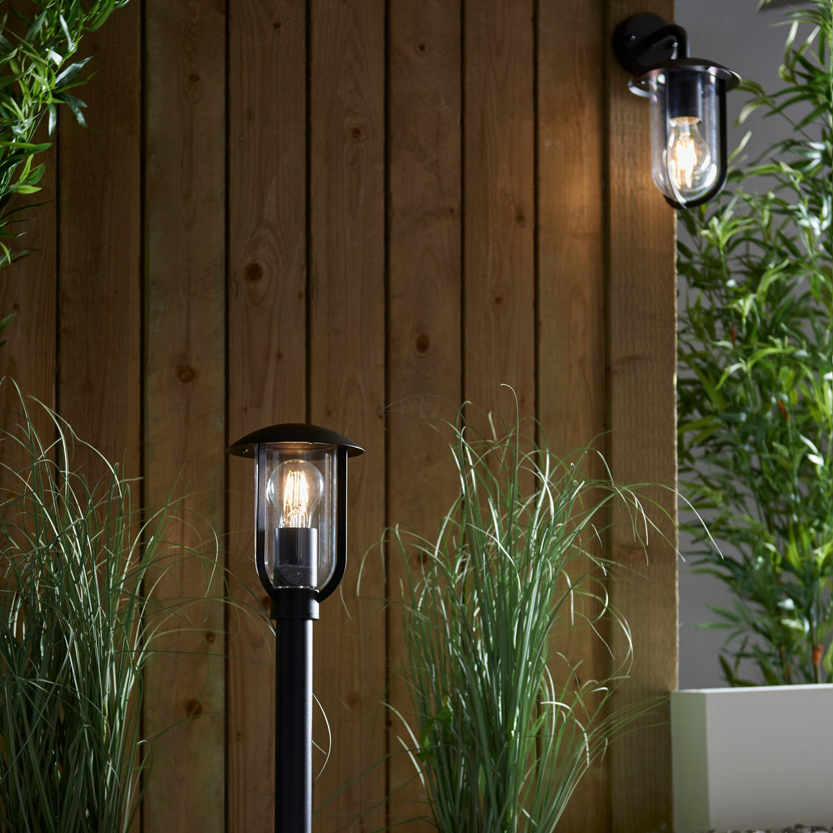 Amos Quinn Black Outdoor Wall Light –  from Amos Lighting + Home