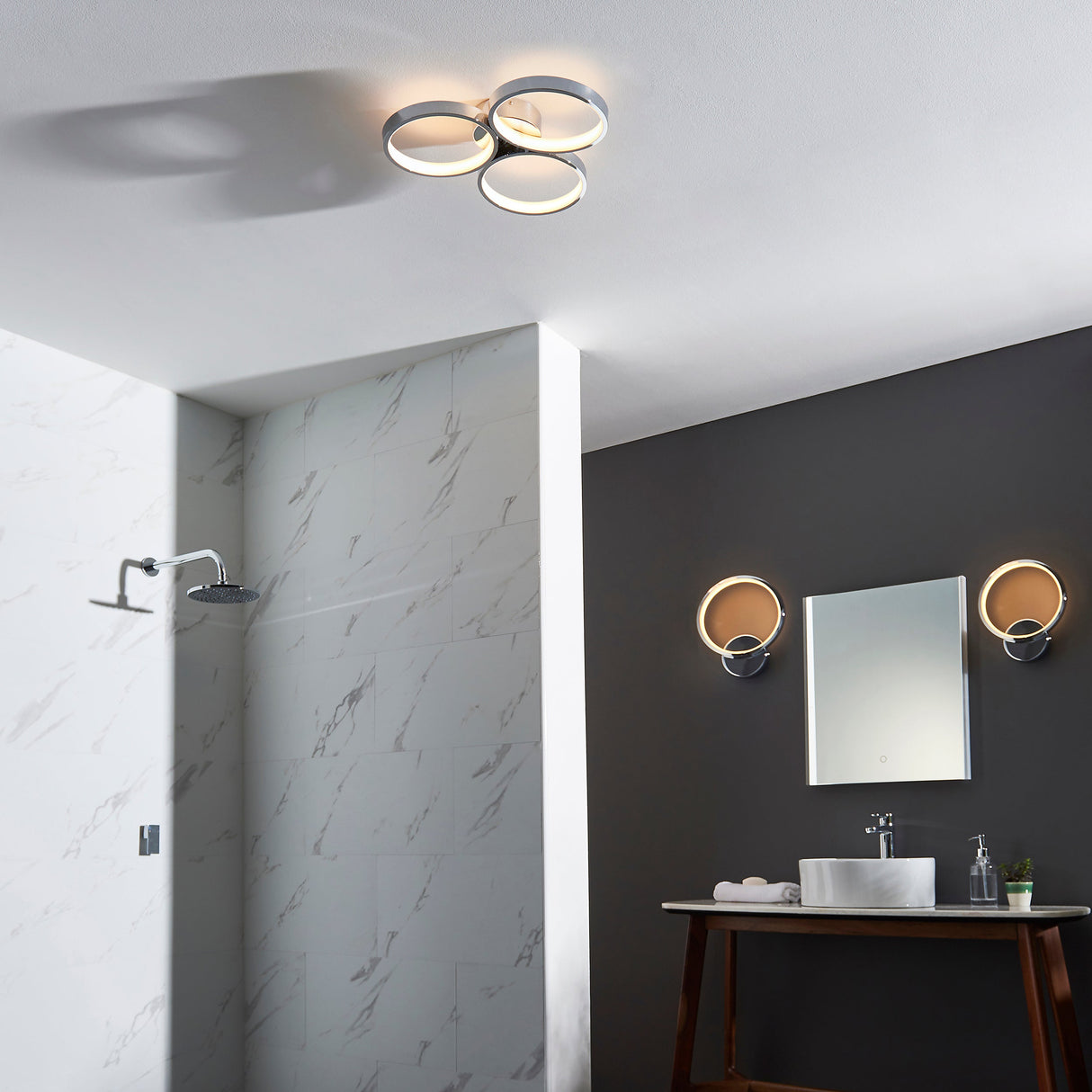 Endon Radius LED Bathroom Wall Light –  from Amos Lighting + Home