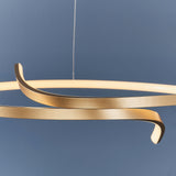 Amos Rafe LED Pendant Matt Brushed Gold –  from Amos Lighting + Home