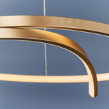 Amos Rafe LED Pendant Matt Brushed Gold –  from Amos Lighting + Home