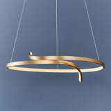 Amos Rafe LED Pendant Matt Brushed Gold –  from Amos Lighting + Home