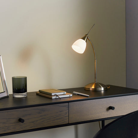 Amos Range Touch Table Lamp Brass –  from Amos Lighting + Home