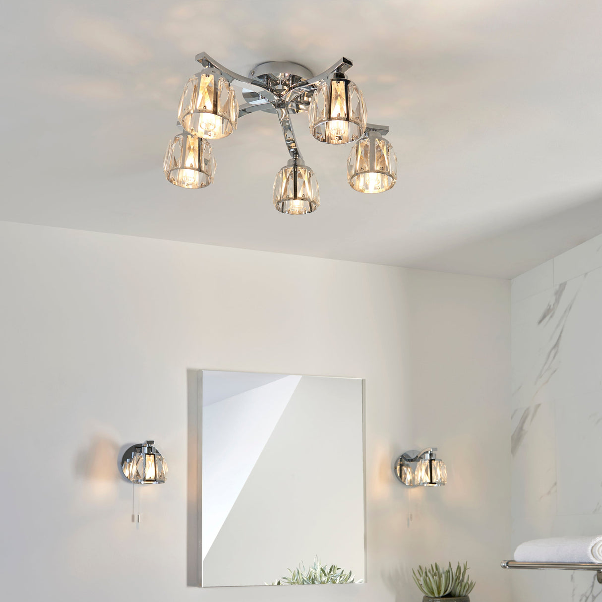 Amos Ria Bathroom Ceiling Light –  from Amos Lighting + Home