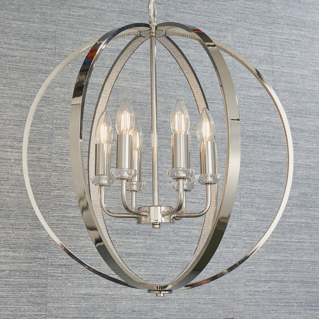 Amos Ritz 6lt Pendant –  from Amos Lighting + Home