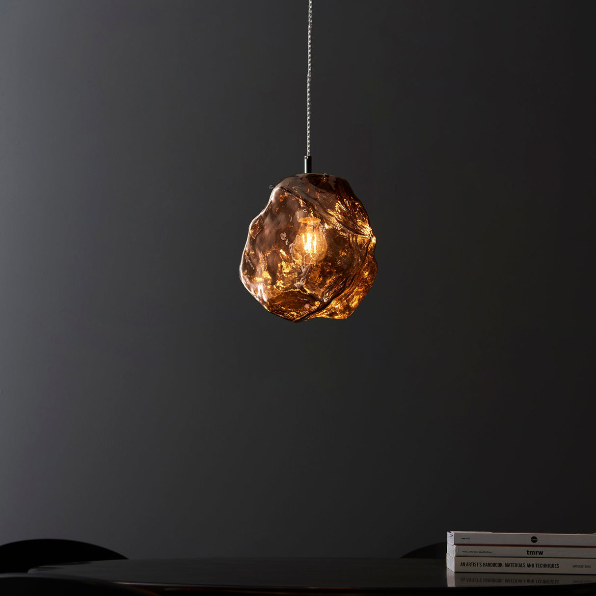 Amos Rock Pendant Copper –  from Amos Lighting + Home