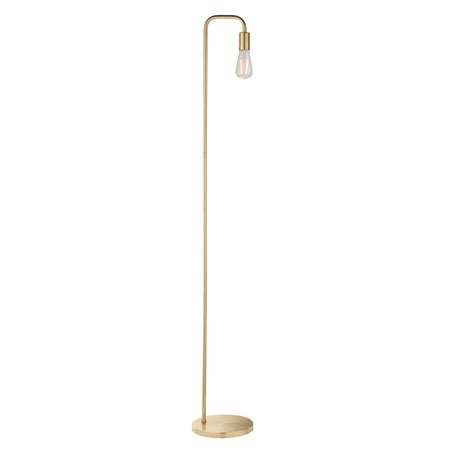 Endon Rubens Floor Lamp Brushed Satin Gold –  from Amos Lighting + Home