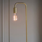 Endon Rubens Floor Lamp Brushed Satin Gold –  from Amos Lighting + Home