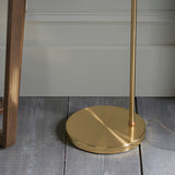 Endon Rubens Floor Lamp Brushed Satin Gold –  from Amos Lighting + Home