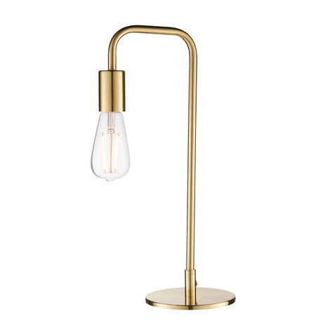 Endon Rubens Table Lamp Brushed Satin Gold –  from Amos Lighting + Home