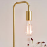 Endon Rubens Table Lamp Brushed Satin Gold –  from Amos Lighting + Home