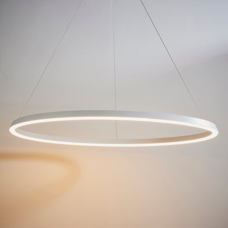 Amos Staten LED Pendant Matt White –  from Amos Lighting + Home