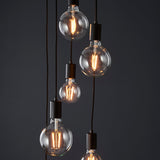 Amos Studio 6lt Cascade Pendant Black –  from Amos Lighting + Home