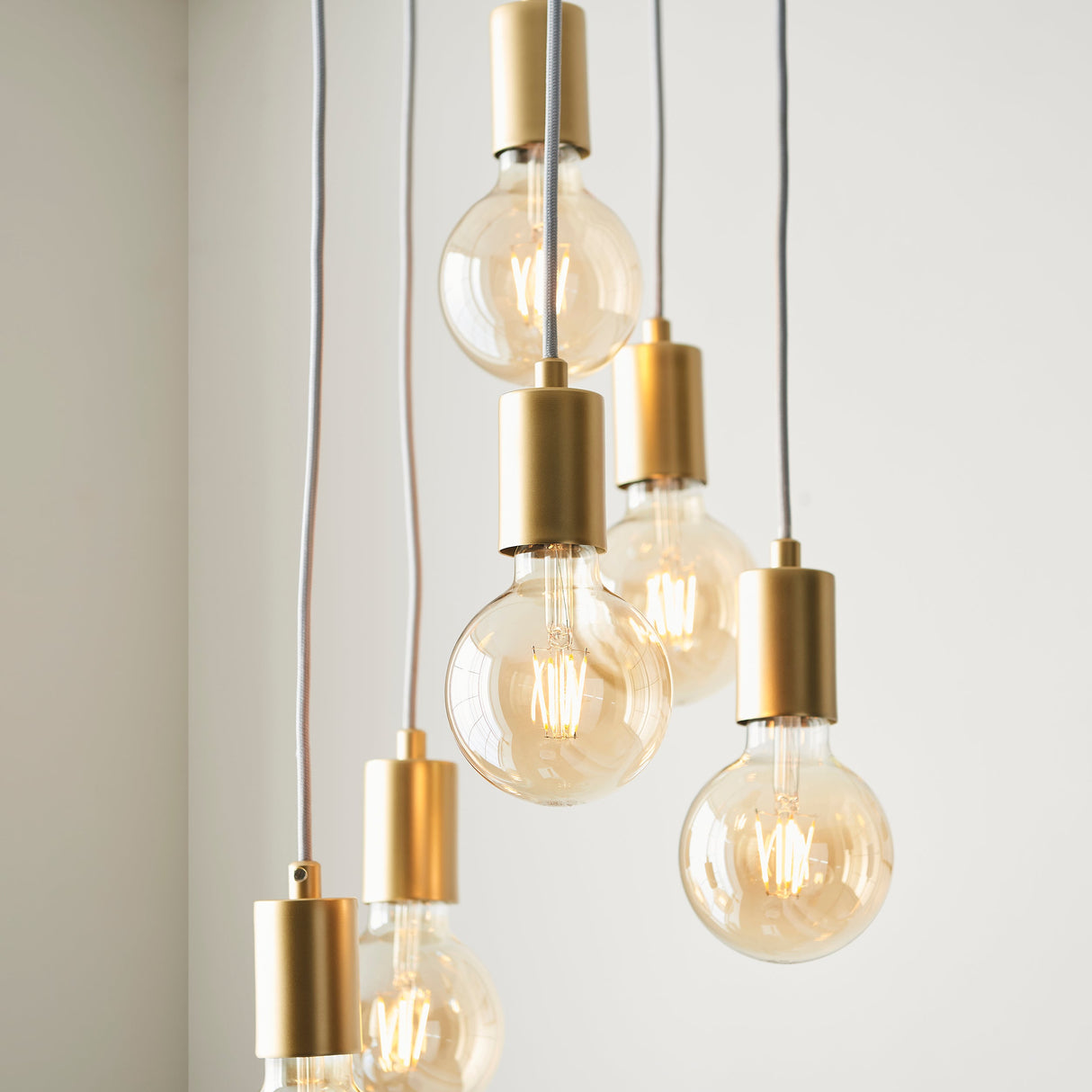 Amos Studio 6lt Cluster Pendant Soft Gold –  from Amos Lighting + Home