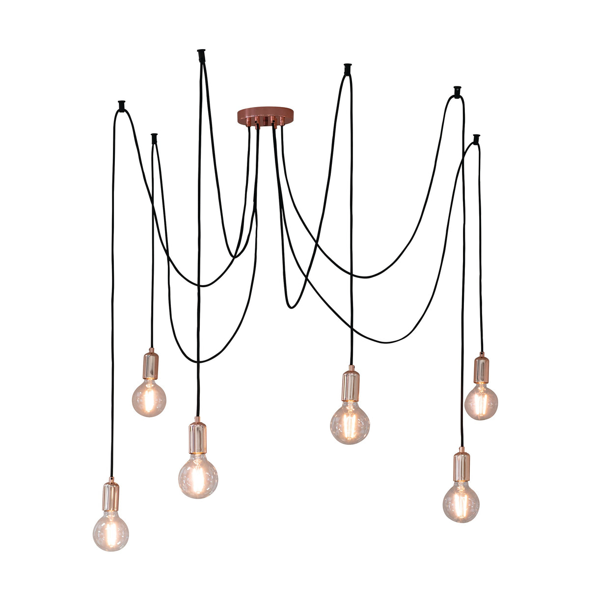 Amos Studio 6lt Pendant Copper –  from Amos Lighting + Home