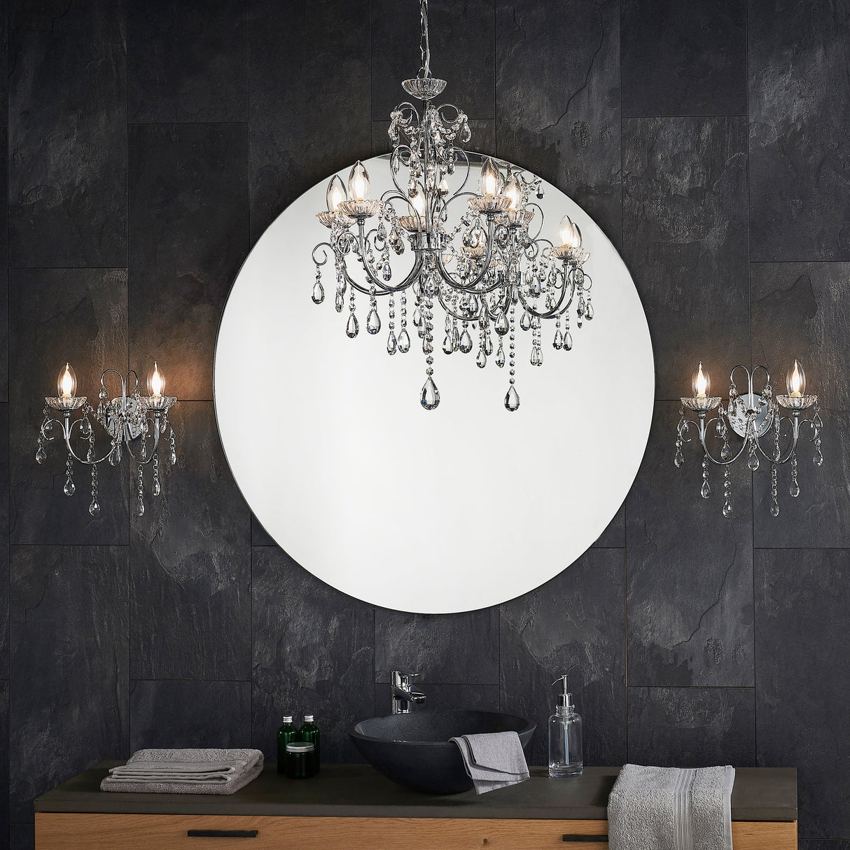 Amos Tabitha 5lt Bathroom Chandelier –  from Amos Lighting + Home