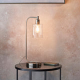 Endon Toledo Table Lamp Brushed Nickel –  from Amos Lighting + Home