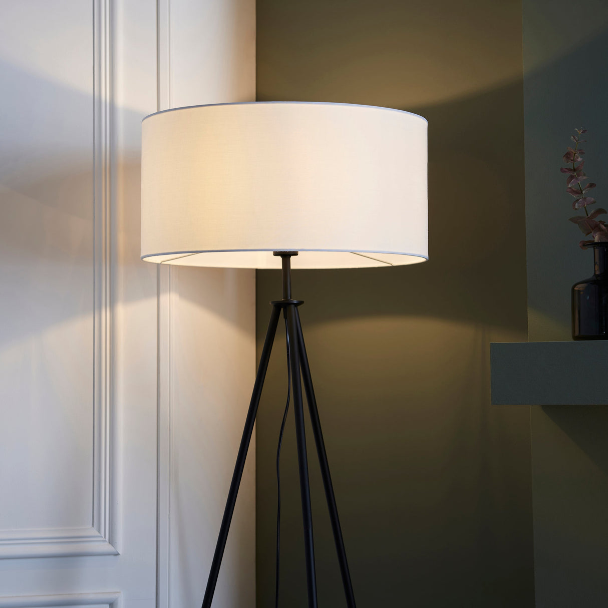 Amos Tripod Matt Black Floor Lamp –  from Amos Lighting + Home