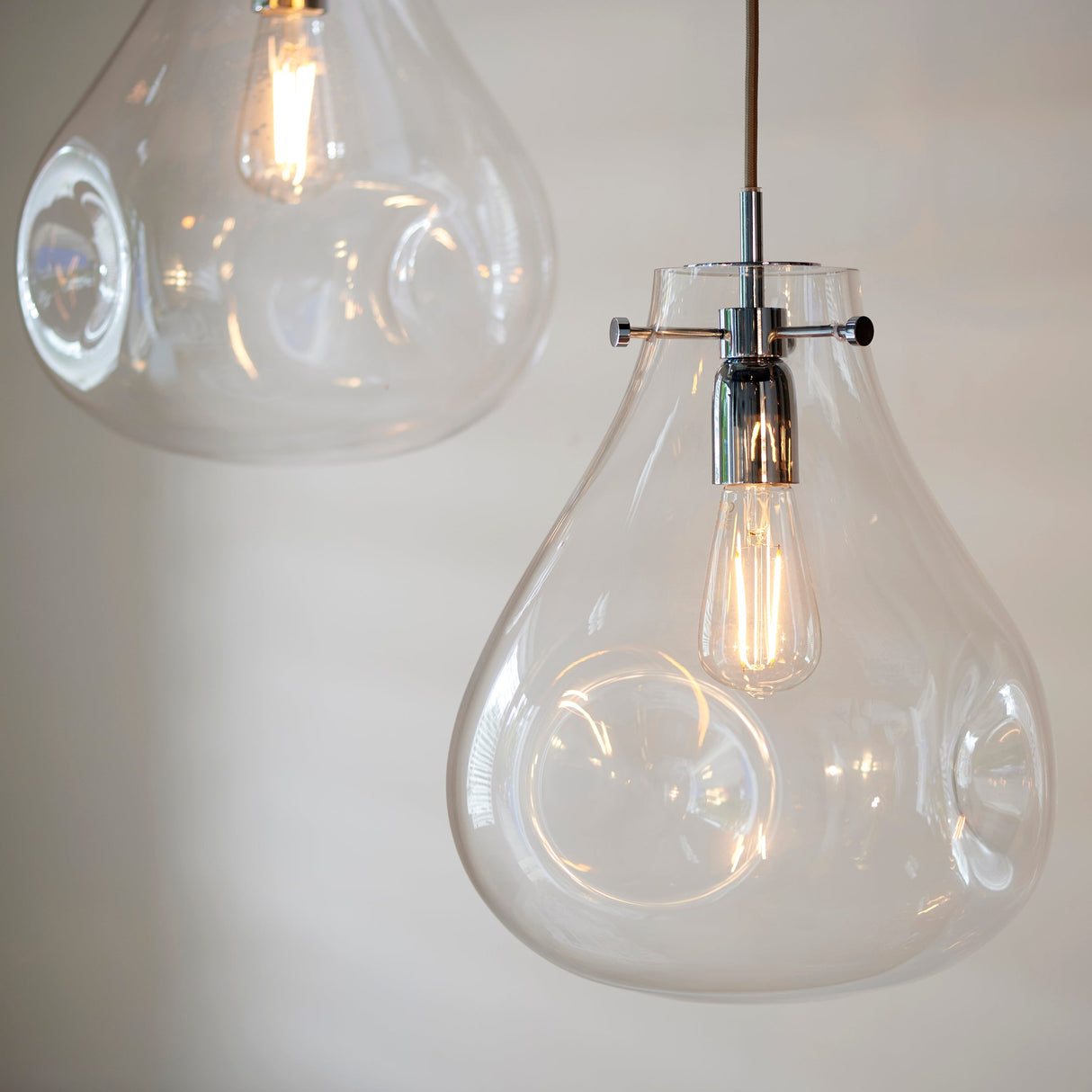 Endon Utopia Pendant Clear Glass –  from Amos Lighting + Home