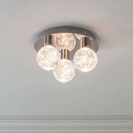 Endon Versa Bathroom 3lt Flush Ceiling Light –  from Amos Lighting + Home