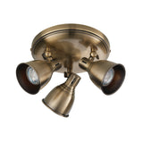 Amos Westbury 3 Light Spot Antique Brass –  from Amos Lighting + Home