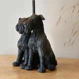 Amos Westie Table Lamp Matt Black & Linen Shade –  from Amos Lighting + Home