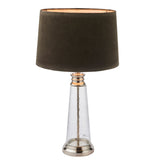 Endon Winslet Table Lamp Grey Velvet –  from Amos Lighting + Home