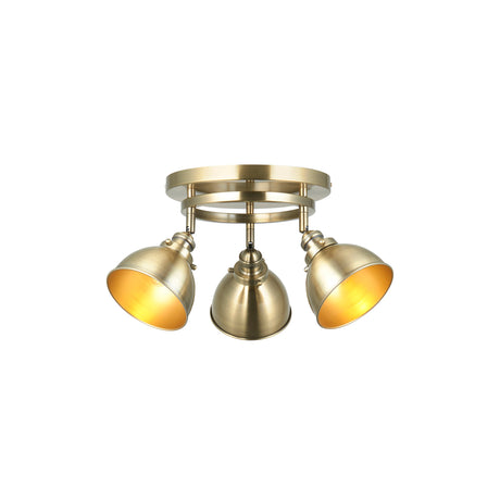 Amos Wyatt  Spotlight Round Antique Brass –  from Amos Lighting + Home