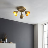 Amos Wyatt  Spotlight Round Antique Brass –  from Amos Lighting + Home