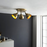 Amos Wyatt  Spotlight Round Antique Brass –  from Amos Lighting + Home