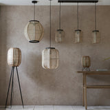 Amos Angarrack Bamboo Linen 3 Light Bar Pendant –  from Amos Lighting + Home