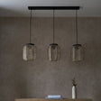 Amos Angarrack Bamboo Linen 3 Light Bar Pendant –  from Amos Lighting + Home