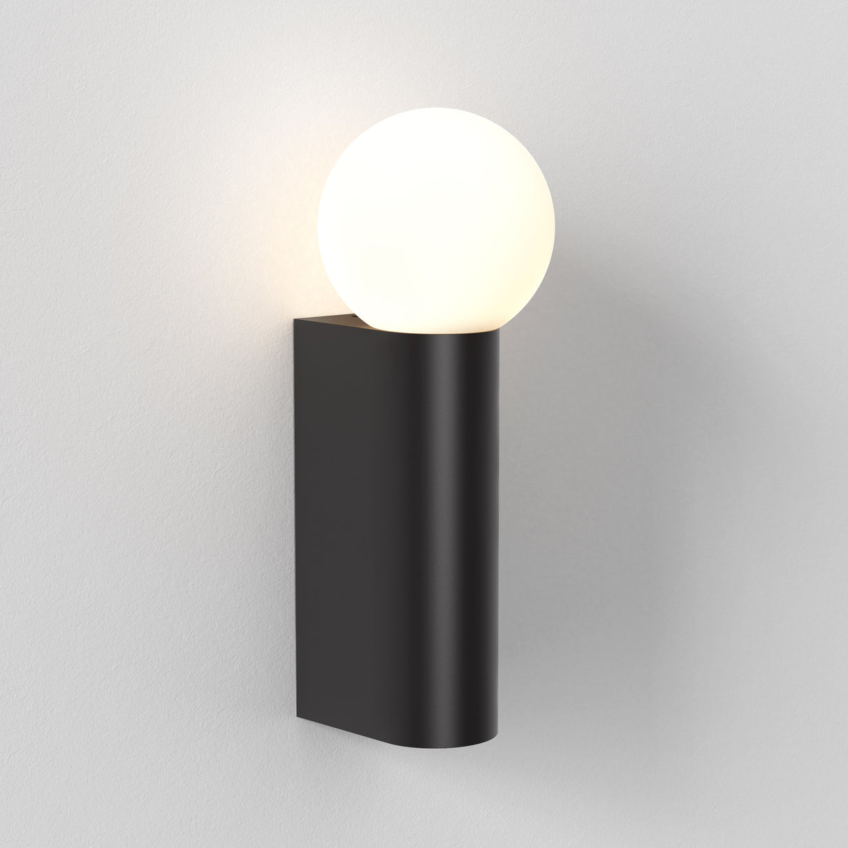 Astro Ortona Single Matt Black Bathroom Wall Light
