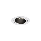 Astro Pinhole Slimline Round Flush Adjustable Fire-Rated Matt White Interior Downlight