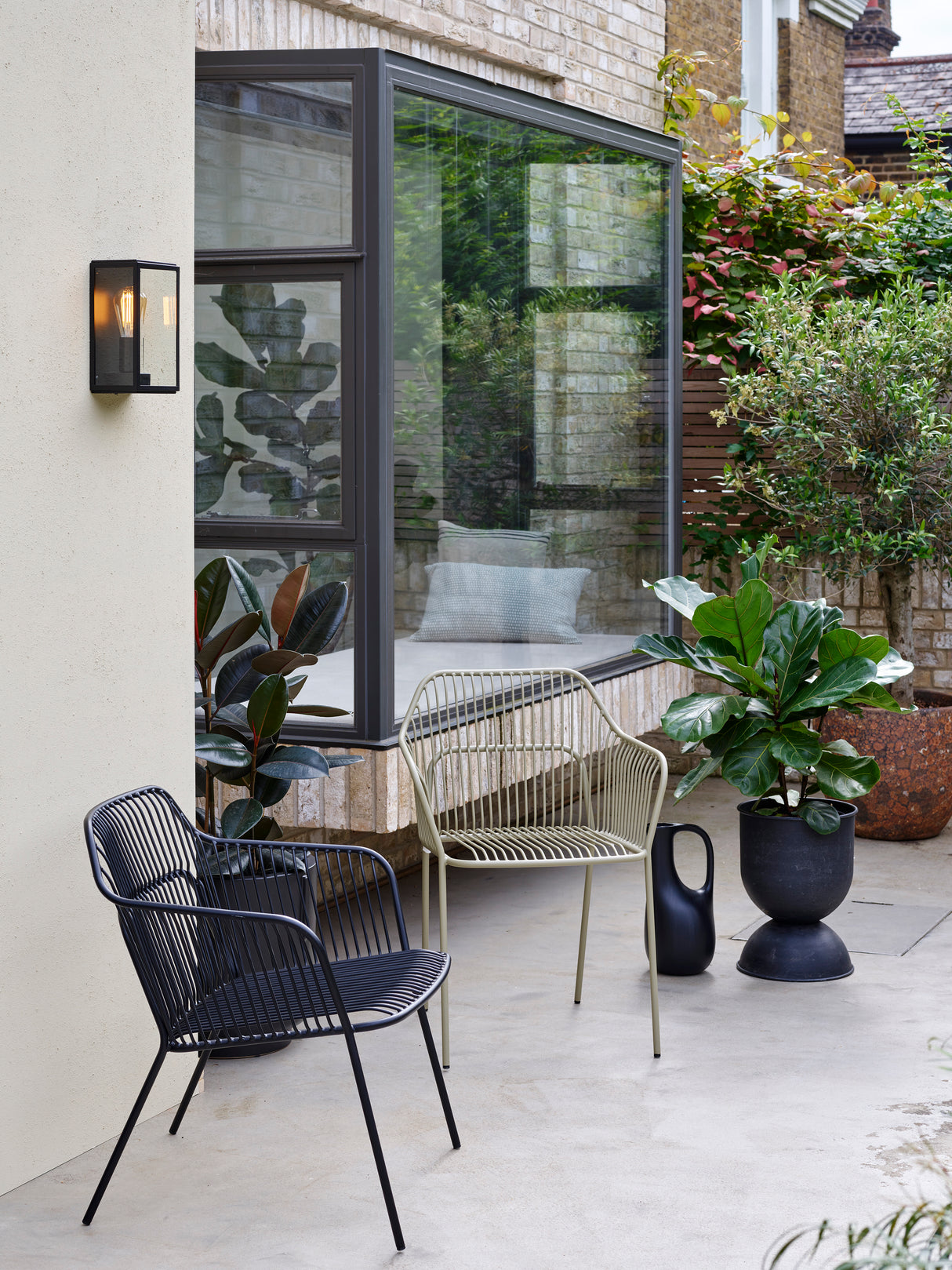 Astro Homefield 160 Textured Black Outdoor Wall Light