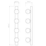 Astro Cabaret 4 II Matt Black Bathroom Wall Light