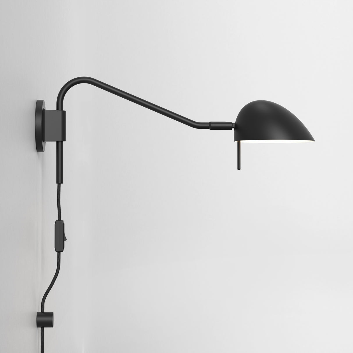 Astro Serge Plug-In Matt Black Interior Reading Light