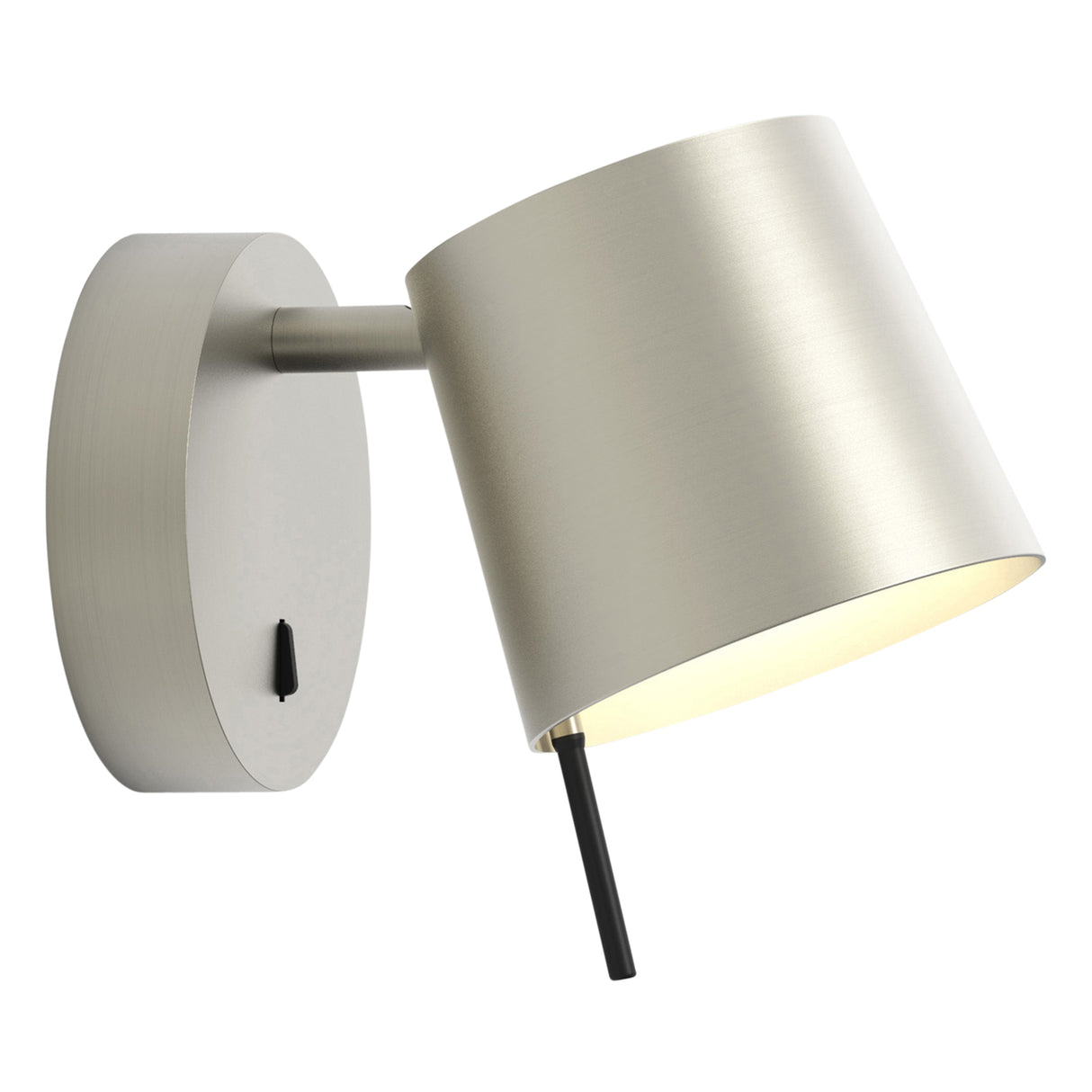 Astro Miura Wall Base Matt Nickel Interior Wall Light