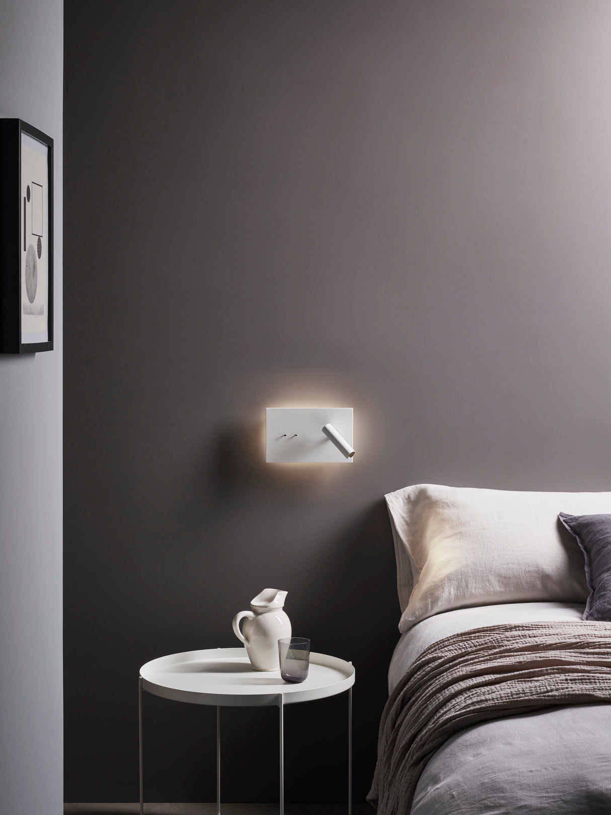 Astro Edge Reader Mini LED Matt White Interior Combination Reader