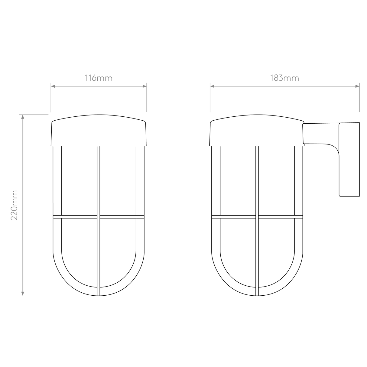 Astro Cabin Wall Frosted Bronze Outdoor Wall Light