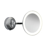 Astro Mascali Round LED Polished Chrome Bathroom Magnifying Mirror