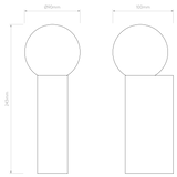 Astro Ortona Single Polished Chrome Bathroom Wall Light