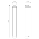 Astro Burlington 600 Phase Bronze Bathroom Wall Light