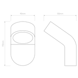 Astro Soprano Wall Textured Black Outdoor Marker Light