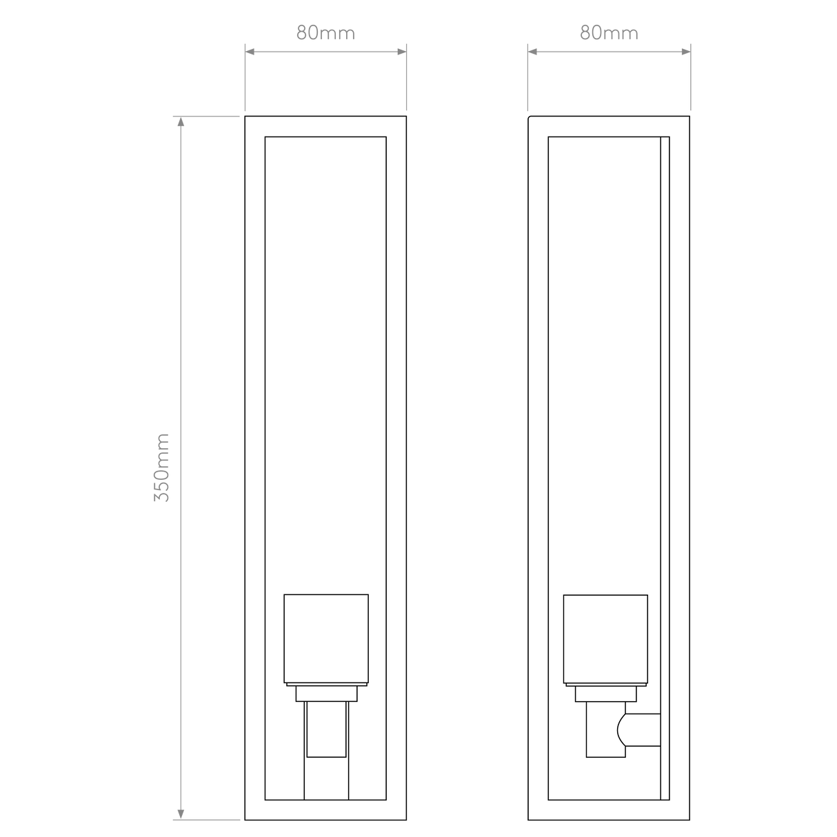 Astro Harvard Wall Textured Black Outdoor Wall Light