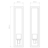 Astro Harvard Wall Textured Black Outdoor Wall Light